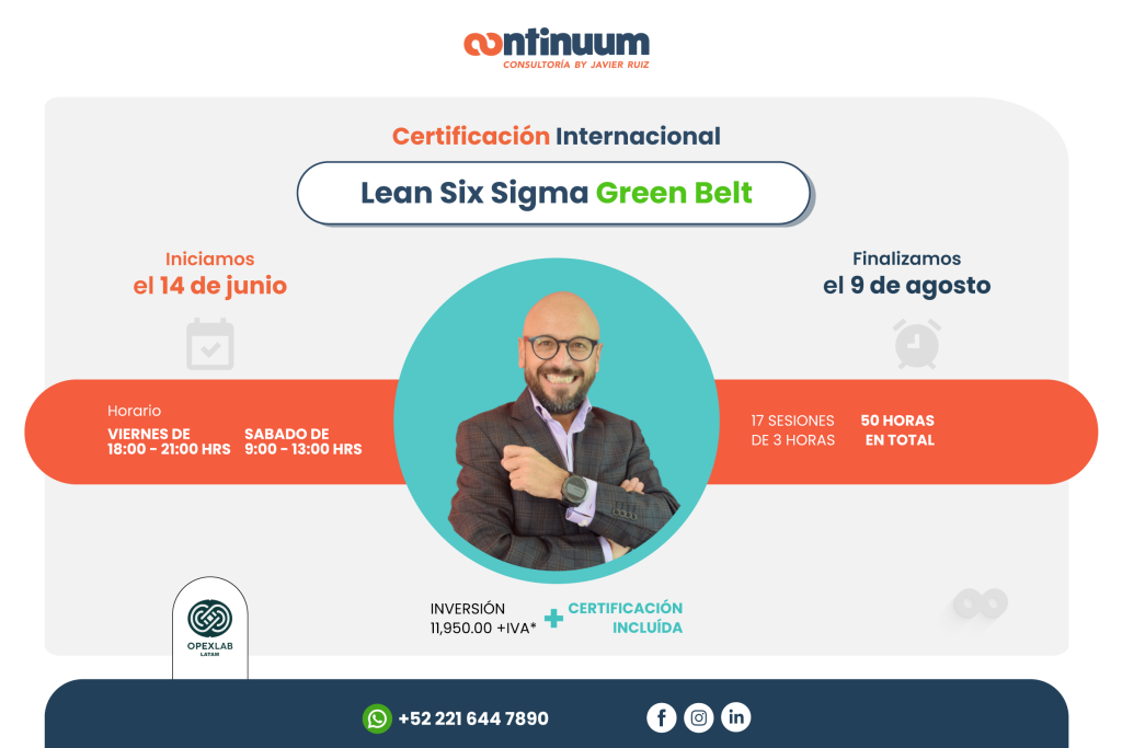 Certificaci N Lean Six Sigma Green Belt Continuum Consultor A